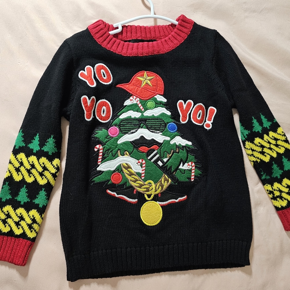 Blizzard Bay Boys Ugly Chrismas Sweater Santa size 4